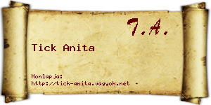 Tick Anita névjegykártya